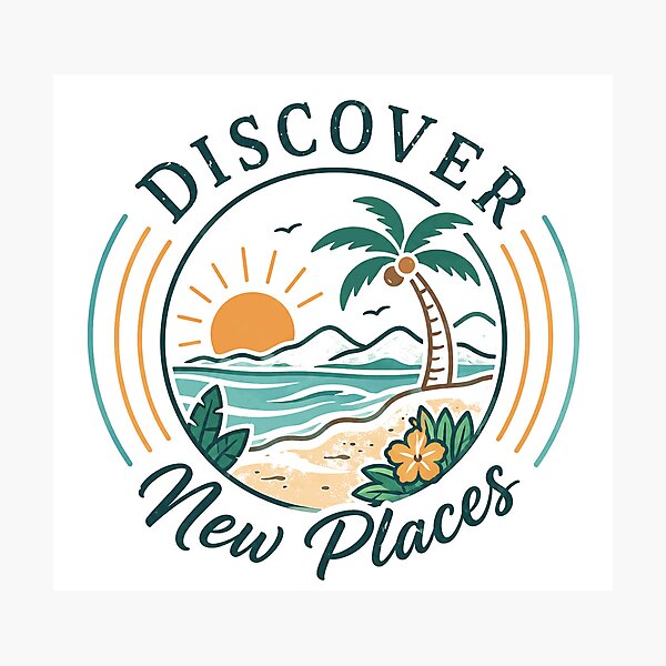 Item preview, Discover New Places Travel Adventure Vacation Explorer Wanderlust designed and sold by JonesFlora2025.