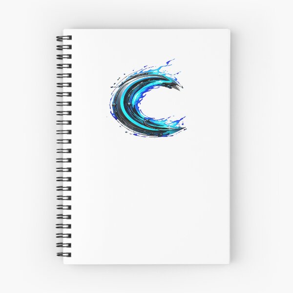 Item preview, AquaFlare Cipher: The Teal Inferno Letter C designed and sold by BlissBlvdShop.