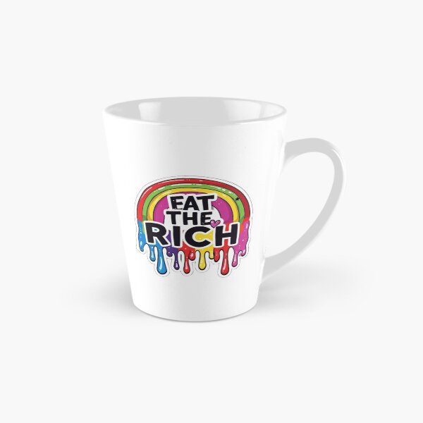 Item preview, Eat The Rich Melting Rainbow Satirical Statement Design designed and sold by VectorForge.