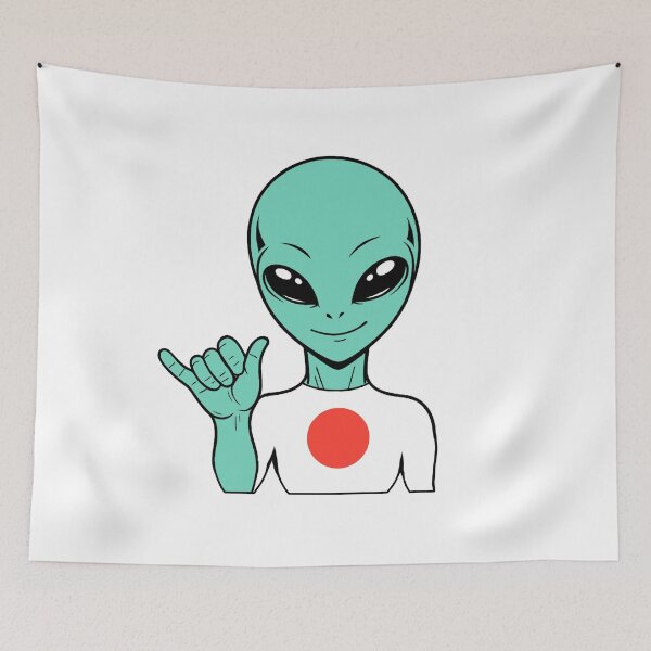 Item preview, Zorgo Japan | Shaka Alien | Japan Flag Shirt | Cute Alien Gift | Japan Merchandise designed and sold by The-Visitors.