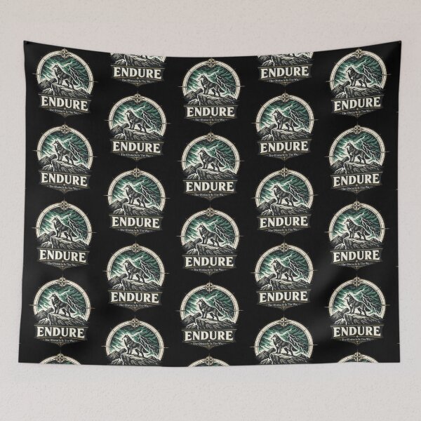 Item preview, Endure – Wolf of Resilience designed and sold by Dogandesighn.