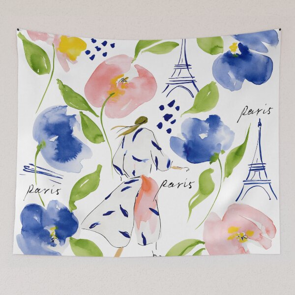 Item preview, Paris watercolor designed and sold by Ramona-Gliga.