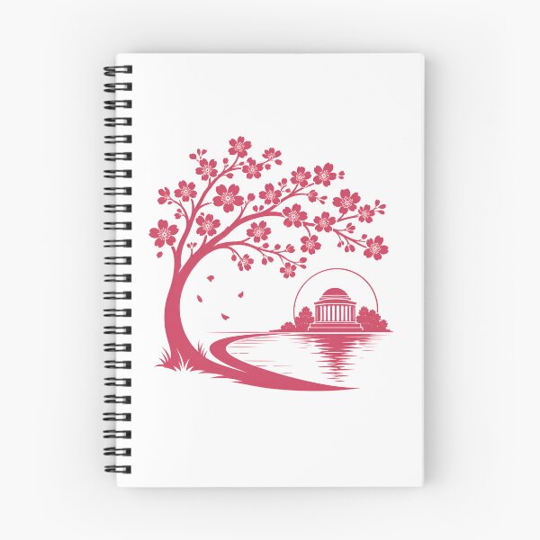 Item preview, Washington DC: Pink Cherry Tree & Jefferson Memorial designed and sold by Fenay Designs.