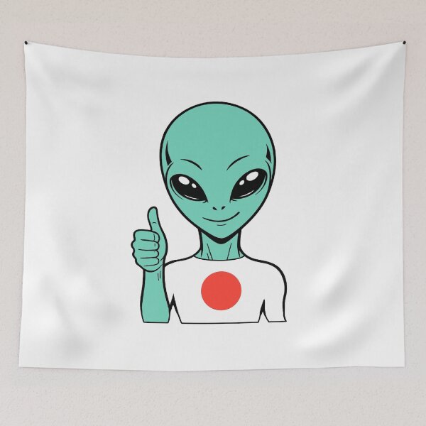 Item preview, Zorgo Japan | Thumbs up Alien | Japan Flag Shirt | Cute Alien Gift | Japan Merchandise designed and sold by The-Visitors.