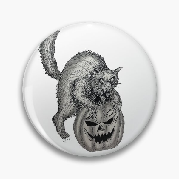 Item preview, Black Cat Halloween Surreal Art designed and sold by jam-66.