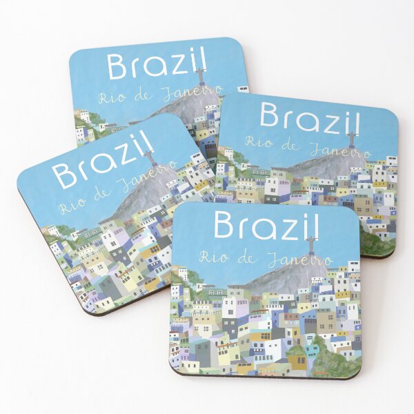 Item preview, Rio de Janeiro, with Christ the Redeemer by Illustrator Carla Daly designed and sold by Carla Daly.