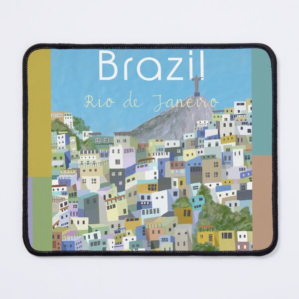Item preview, Rio de Janeiro, with Christ the Redeemer by Illustrator Carla Daly designed and sold by Carla Daly.
