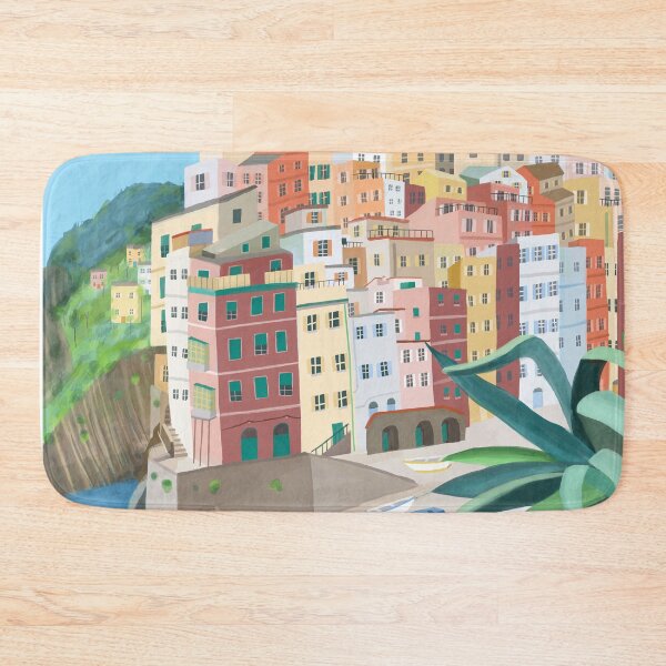 Item preview, Riomaggiore, Cinque Terre, Italian Coastal Village by Artist Carla Daly designed and sold by Carla Daly.