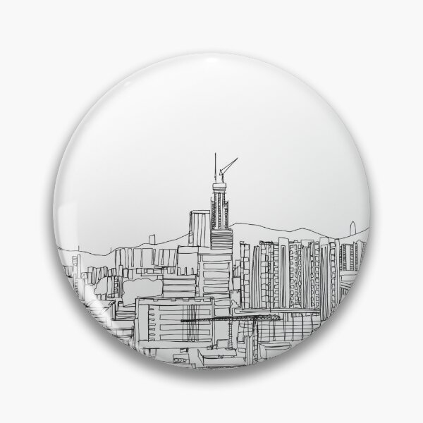 Item preview, Cityscape of industrial city drawing  designed and sold by Glockers99.