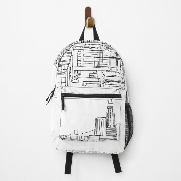 Item preview, Cityscape of industrial city drawing designed and sold by Glockers99.
