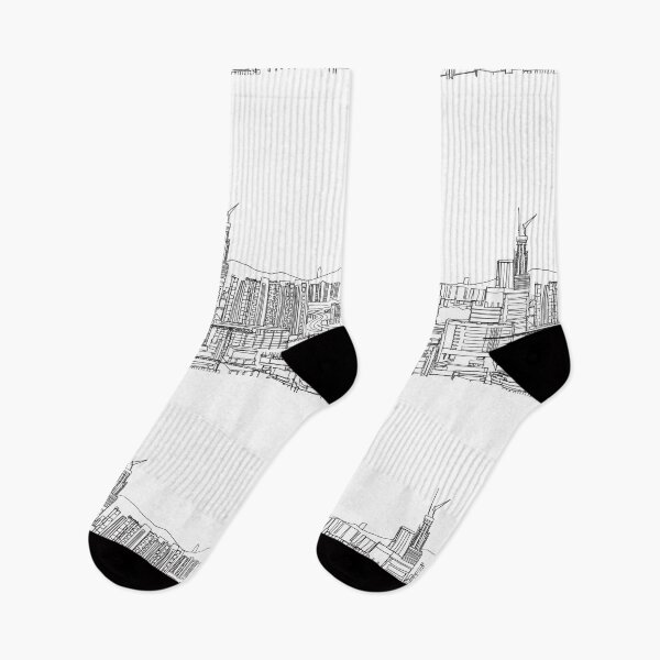 Item preview, Cityscape of industrial city drawing  designed and sold by Glockers99.