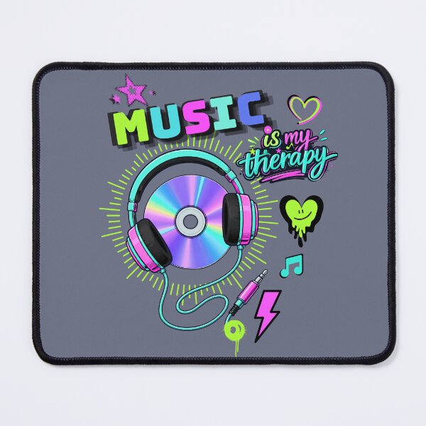 Item preview, Music Is My Therapy – Retro CD Headphones designed and sold by Aimetoi.