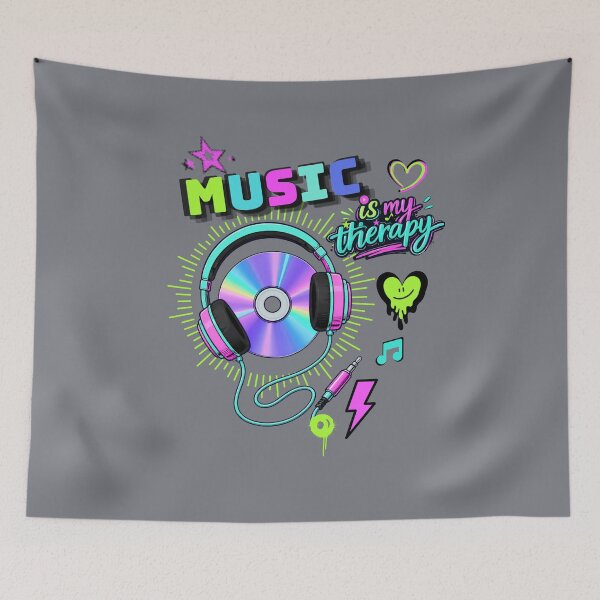 Item preview, Music Is My Therapy – Retro CD Headphones designed and sold by Aimetoi.