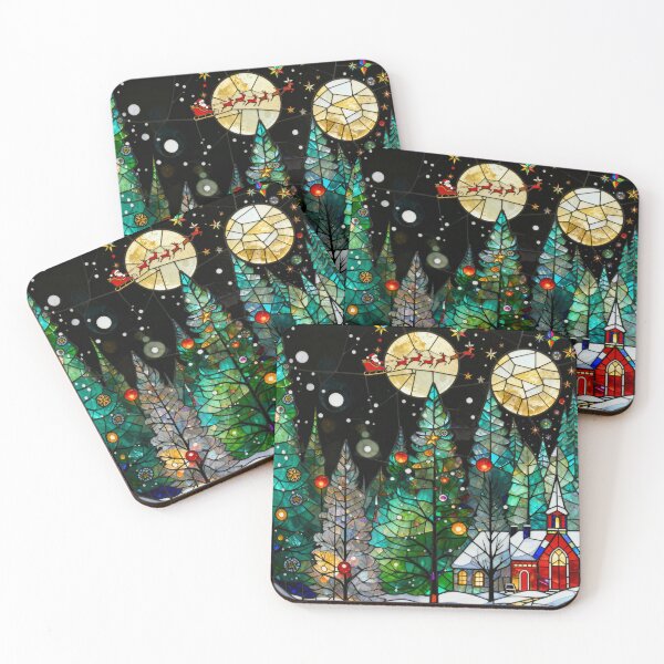 Item preview, Magical Christmas Village With Santa And His Sleigh designed and sold by GaffaDesigns.