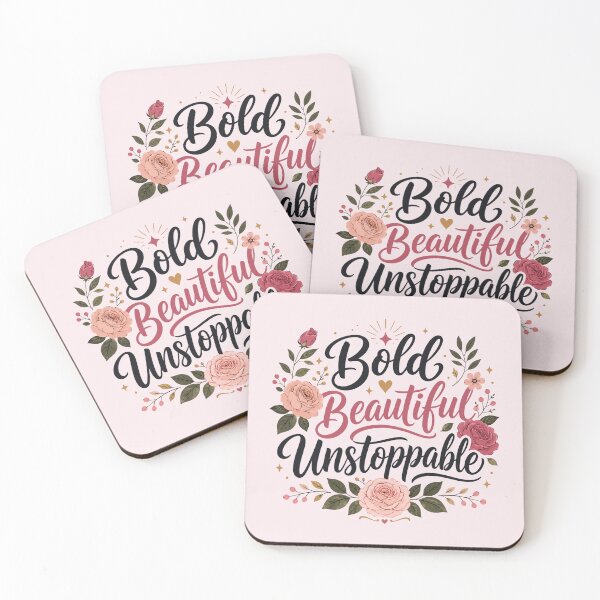 Item preview, Bold Beautiful Unstoppable - Women's Empowerment Design designed and sold by Myra365Art.