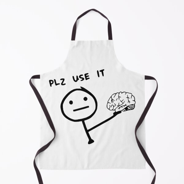 Item preview, Funny Sarcastic Brain Stickman Meme Plz Use It Humor designed and sold by Krasnovaovaova.