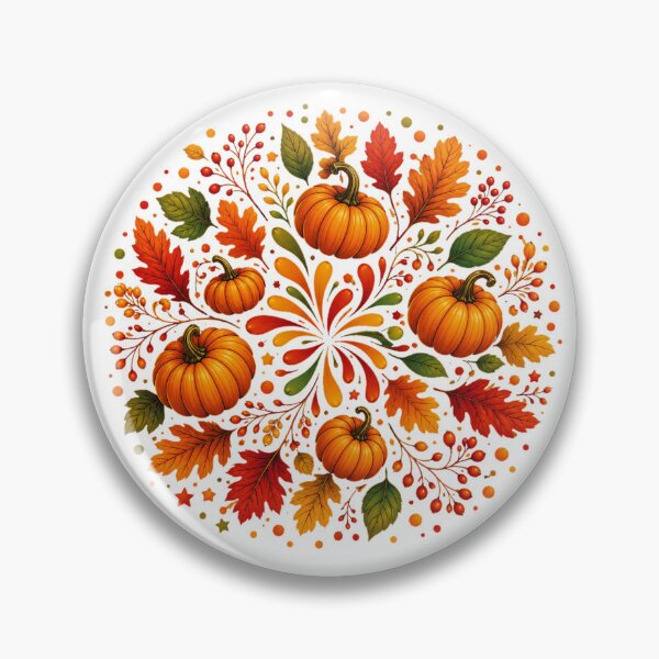 Item preview, Autumn Pumpkin Mandala designed and sold by PetalGarden.