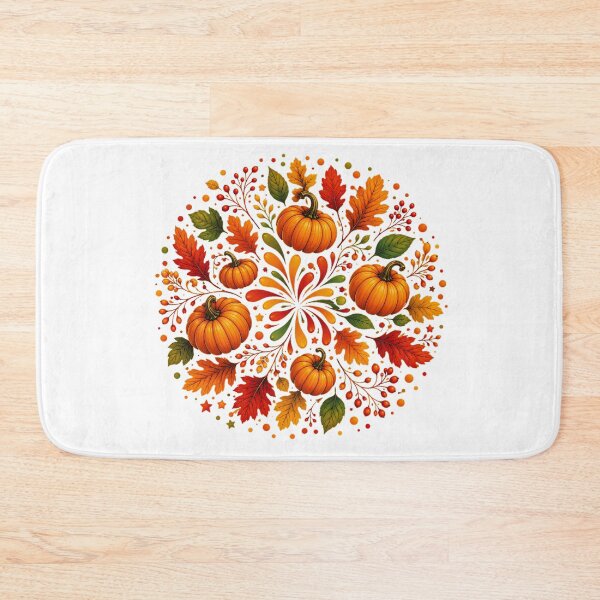 Item preview, Autumn Pumpkin Mandala designed and sold by PetalGarden.