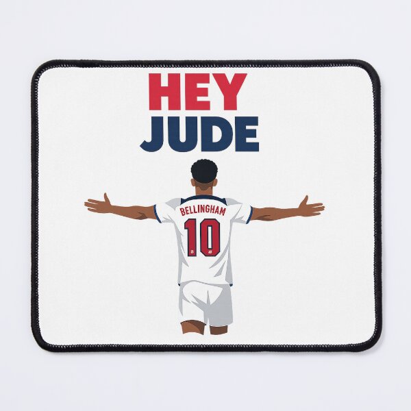 Item preview, Jude Bellingham England World Cup Football Hey Jude Artwork designed and sold by popsloganmerch.