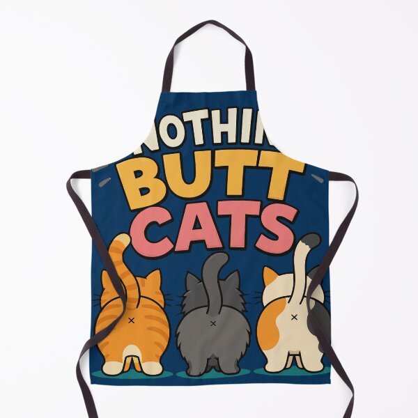 Item preview, Nothin' Butt Cats Funny Colorful Cat Butt Illustration with Cute Cartoon Kittens, Playful Pet Humor, Whimsical Feline Art for Cat Lovers and Animal Comedy Fans designed and sold by Huddy-clothes.
