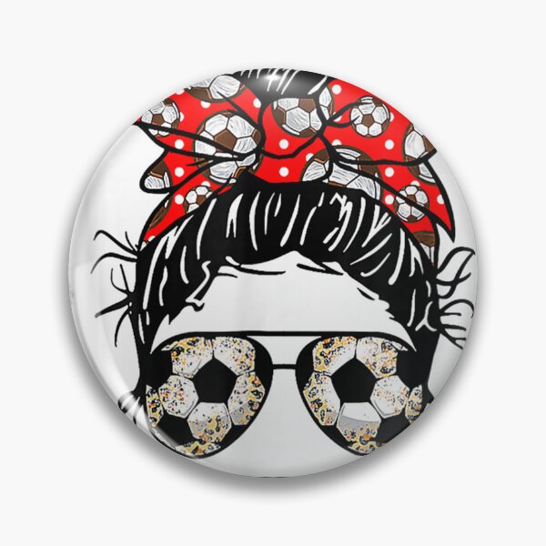 Item preview, Bleached Soccer Mom Messy Bun Women Player Mom Mothers Day  designed and sold by Albaradartshop.