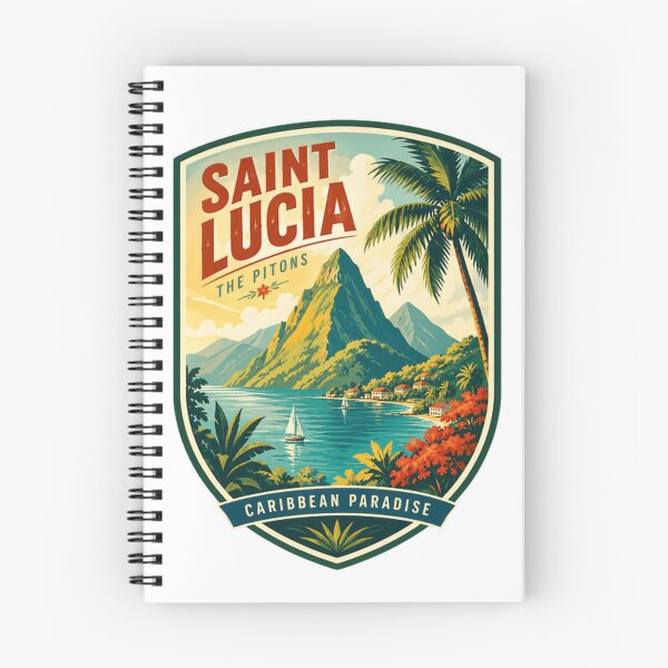 Item preview, Saint Lucia The Pitons Caribbean Paradise Island Travel Souvenir designed and sold by Simsimah26Parks.