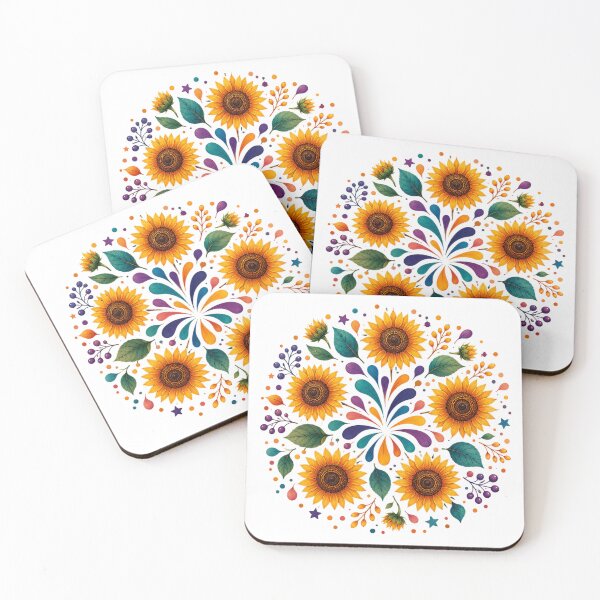Item preview, Colorful Sunflower Floral Mandala designed and sold by PetalGarden.