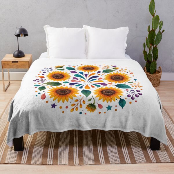 Item preview, Colorful Sunflower Floral Mandala designed and sold by PetalGarden.