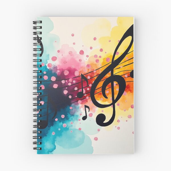 Item preview, Colorful Musical Notes Watercolor Art Print. designed and sold by fbtrisha.