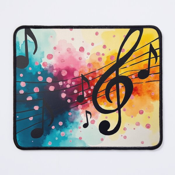 Item preview, Colorful Musical Notes Watercolor Art Print. designed and sold by fbtrisha.