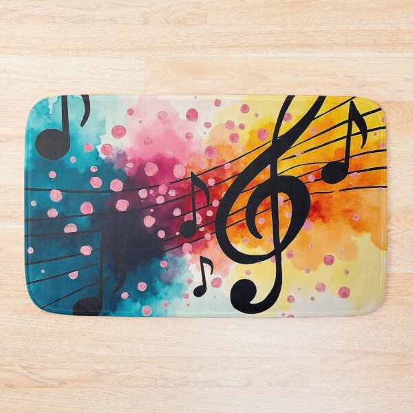 Item preview, Colorful Musical Notes Watercolor Art Print. designed and sold by fbtrisha.