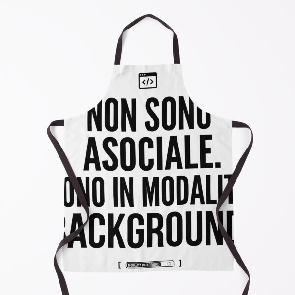 Item preview, Non Sono Asociale Sono In Modalita Background Funny Italian Nerd designed and sold by Basiledesigns.