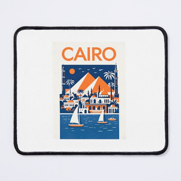 Item preview, Cairo cityscape with the pyramids designed and sold by paulrommer.