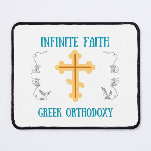 Item preview, Christian Shirt. Gift for a Religious, Orthodox, Christian Person. Infinite Faith Greek Orthodoxy. designed and sold by ShrimpAndGrits.