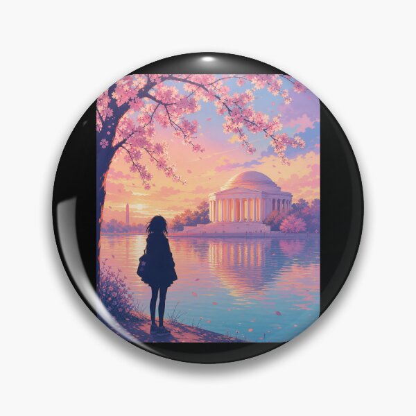 Item preview, Washington DC: Jefferson Memorial Sakura Sunset designed and sold by Fenay Designs.