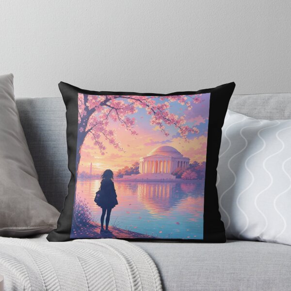 Item preview, Washington DC: Jefferson Memorial Sakura Sunset designed and sold by Fenay Designs.