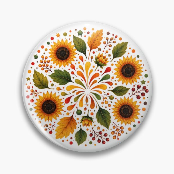 Item preview, Colorful Sunflower Floral Mandala designed and sold by PetalGarden.