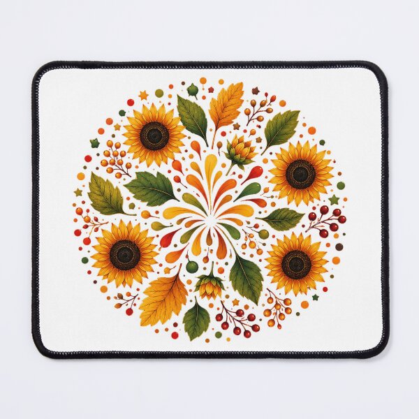 Item preview, Colorful Sunflower Floral Mandala designed and sold by PetalGarden.