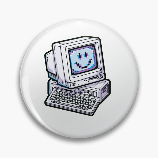 Item preview, Retro Computer Smiley Face - 90s Vintage PC Aesthetic designed and sold by Ifan Bates.