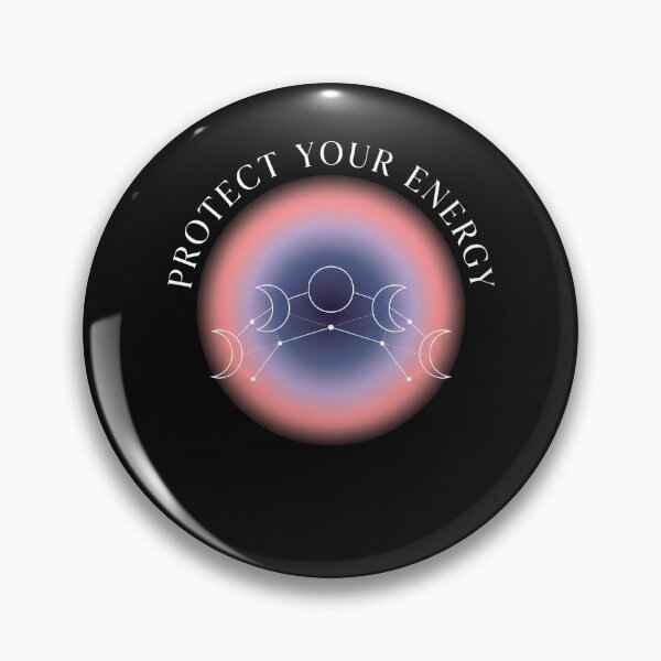 Item preview, Protect Your Energy Aura Glow Triple Moon designed and sold by Zazz Lee.