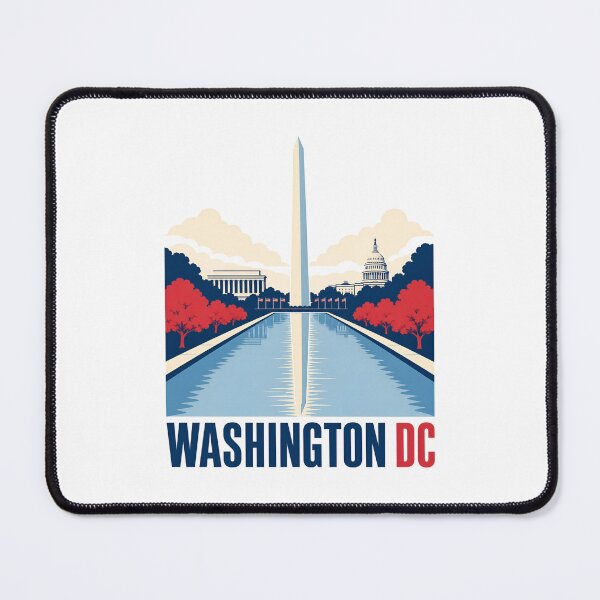 Item preview, Washington DC Skyline – Bold Patriotic Reflection designed and sold by Fenay Designs.