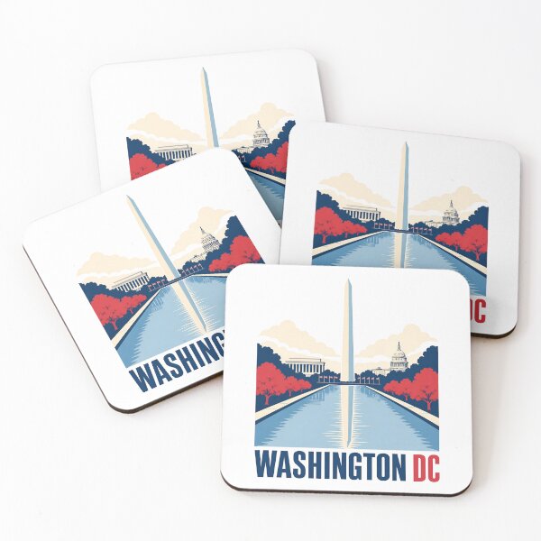 Item preview, Washington DC Skyline – Bold Patriotic Reflection designed and sold by Fenay Designs.