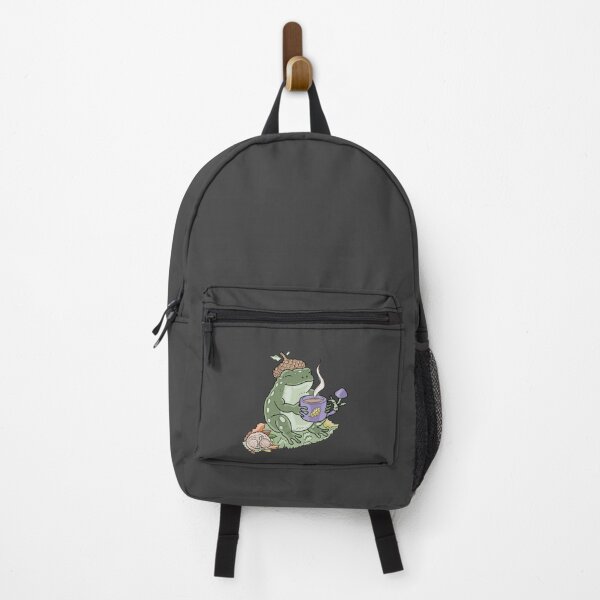 Item preview, Frog drinking coffee cottagecore aesthetic designed and sold by LeshanArt.