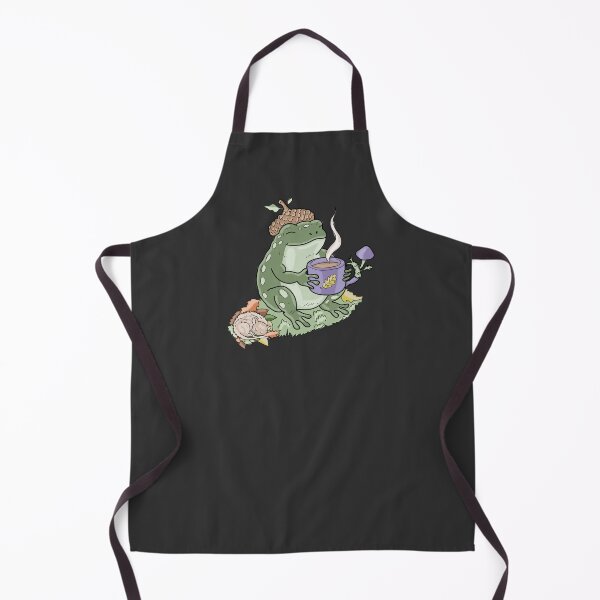 Item preview, Frog drinking coffee cottagecore aesthetic designed and sold by LeshanArt.