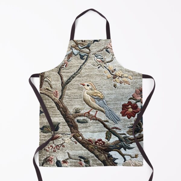 Item preview, Vintage Songbird Blossom Tapestry | Antique Botanical Bird Wall Art designed and sold by GrinGalore.