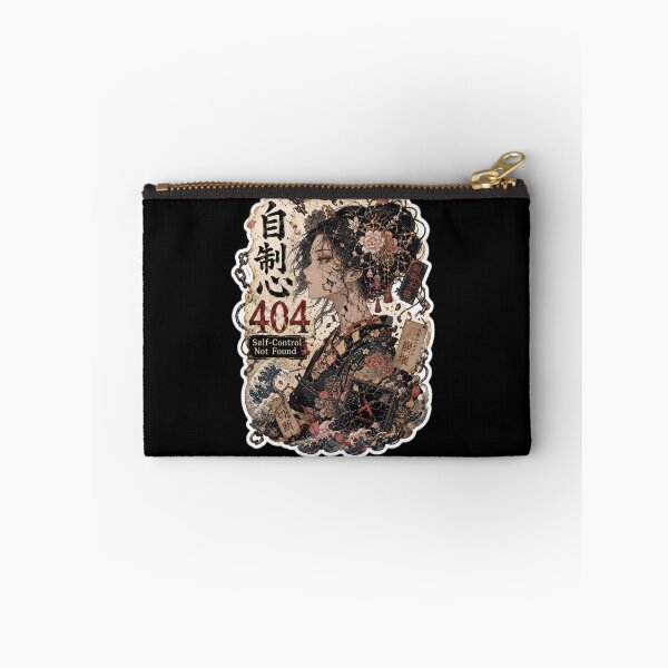 Item preview, Self-Control Not Found Japanese Dark Art (自制心404) - Anime Floral Error Design designed and sold by Japan-kanji-ya.