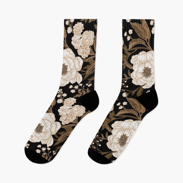 Item preview,  Elegant Black & White Chinoiserie Floral Seamless Pattern designed and sold by SugarCore.