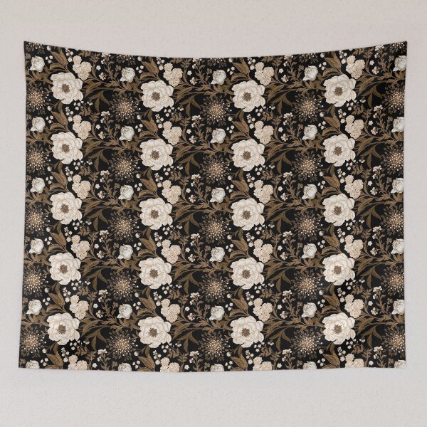 Item preview,  Elegant Black & White Chinoiserie Floral Seamless Pattern designed and sold by SugarCore.