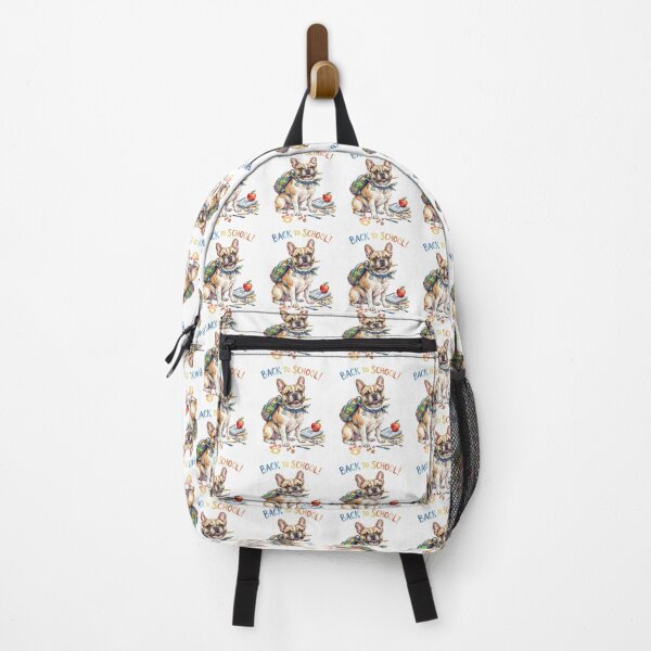 Item preview, Cute Watercolor French Bulldog Back to School Puppy with Backpack and Pencil designed and sold by VibranPalette.