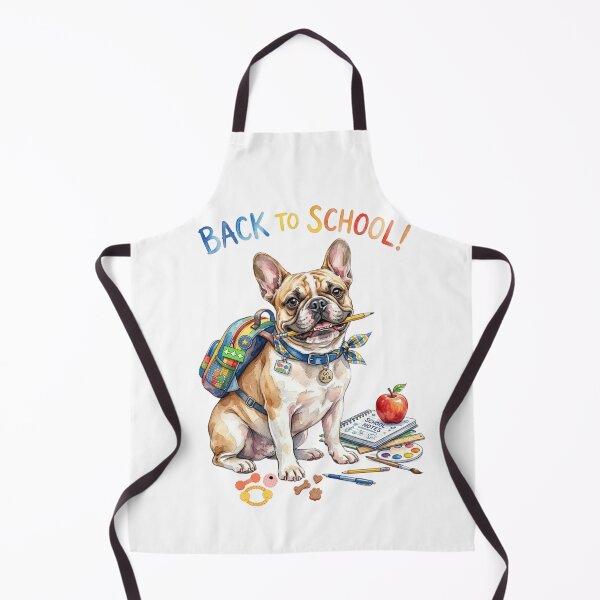 Item preview, Cute Watercolor French Bulldog Back to School Puppy with Backpack and Pencil designed and sold by VibranPalette.